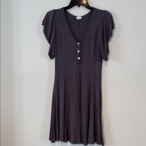 POL Flutter Sleeve Skater Dress